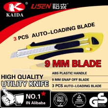3 PCS Auto Loading 9mm Snap Off Blade art cutter knife
