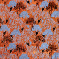 Hot oranje polyester jacquard voor jurk