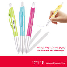 Promotional message pen