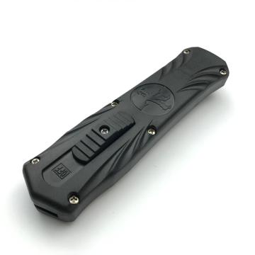 Microtech Stiletto Pocket Knife with Push Botton Release