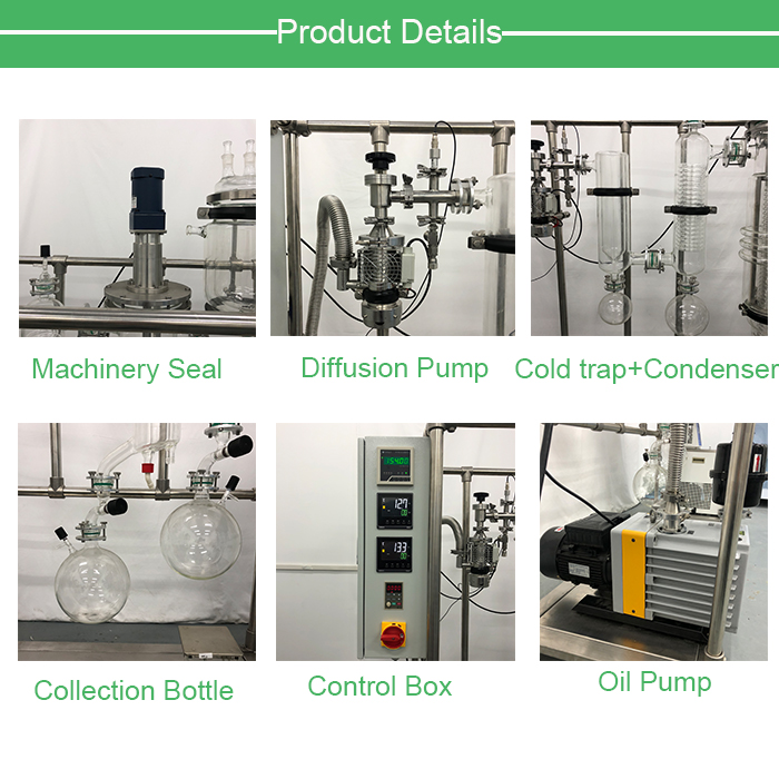 CBD purification distillation equipment Molecular Distillation