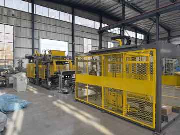 Automatic concrete block machine production line