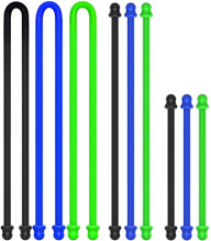 Custom Silicone Cable Tie Reusable Rubber Twist Tie