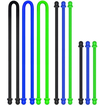 Custom Silicone Cable Tie Reusable Rubber Twist Tie