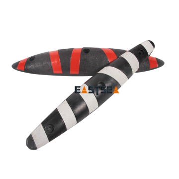 Multi Colors Rubber Zebra Bike Lane Separator