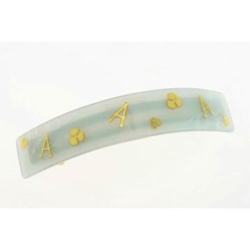 Gold letter A decorated banana clip for beauty