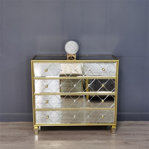 Dubai Luxus moderner Spiegelgold Sideboard