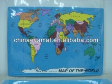 World Map Jigsaw Puzzle Mat