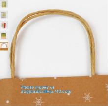 glossy printed Paper Gift Bag black with Paper Rope Handle Papckaging Bag, Jewelry Gift Packaging Bags, Assorted bright color