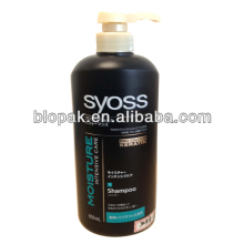 HDPE bottle with pump for shampoo