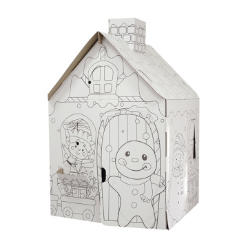 DIY toy house shape paper box