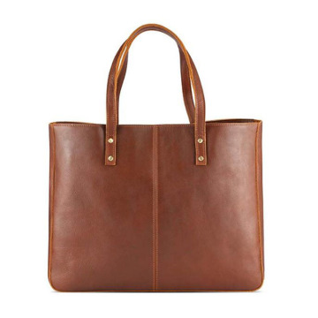 Vintage Large Handbag Leather Tote Bag for Lady