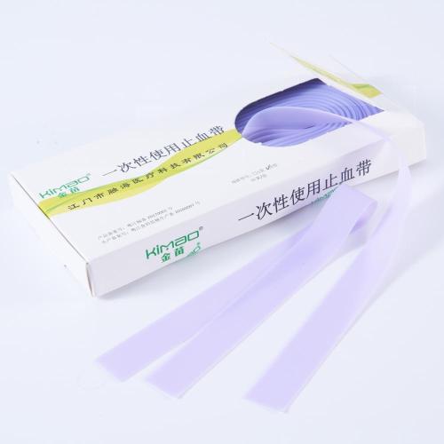 odorless 겉보기 보라색 의료 단일 사용 tourniquet.