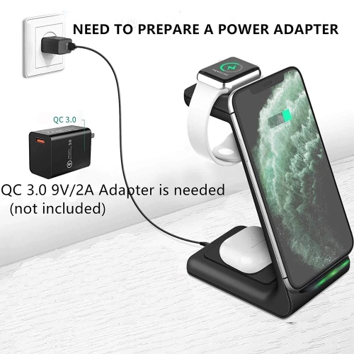 Suction Cup Wireless Power Bank 3 In 1 Wireless Charger For Apple Airpods Factory