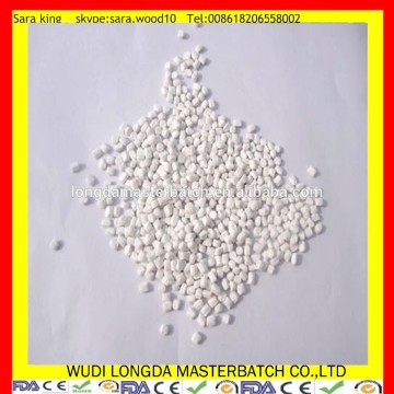 Injection molding plastic white masterbatch/plastic filler masterbatch