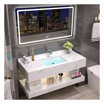 Vasque Marbre Noir Solid Surface Bathroom Floating Sink