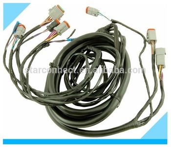 custom deutsch connectors auto truck wire looms cable assembly manufacturer