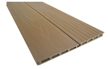 140x25mm Wpc Hollow Decking , Insects Resistant Wood Plastic Composite Decking Panel