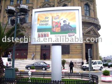outdoor scrolling advertising billboard with pillar(scrolling or static)