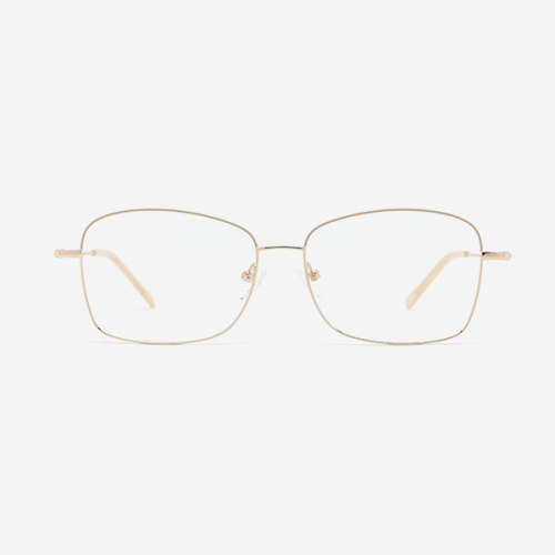 Vintage Square Metal Women's Optical Frames