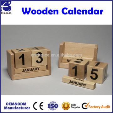 Wood perpetual calendar Rustic perpetual calendar Wooden desk calendar blocks Office desk decoration Nursery decor Rustic wood