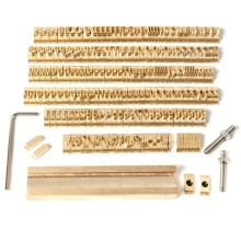 Brass Stamping Alphabets and Numbers CNC Engraving Molds for DIY Projects