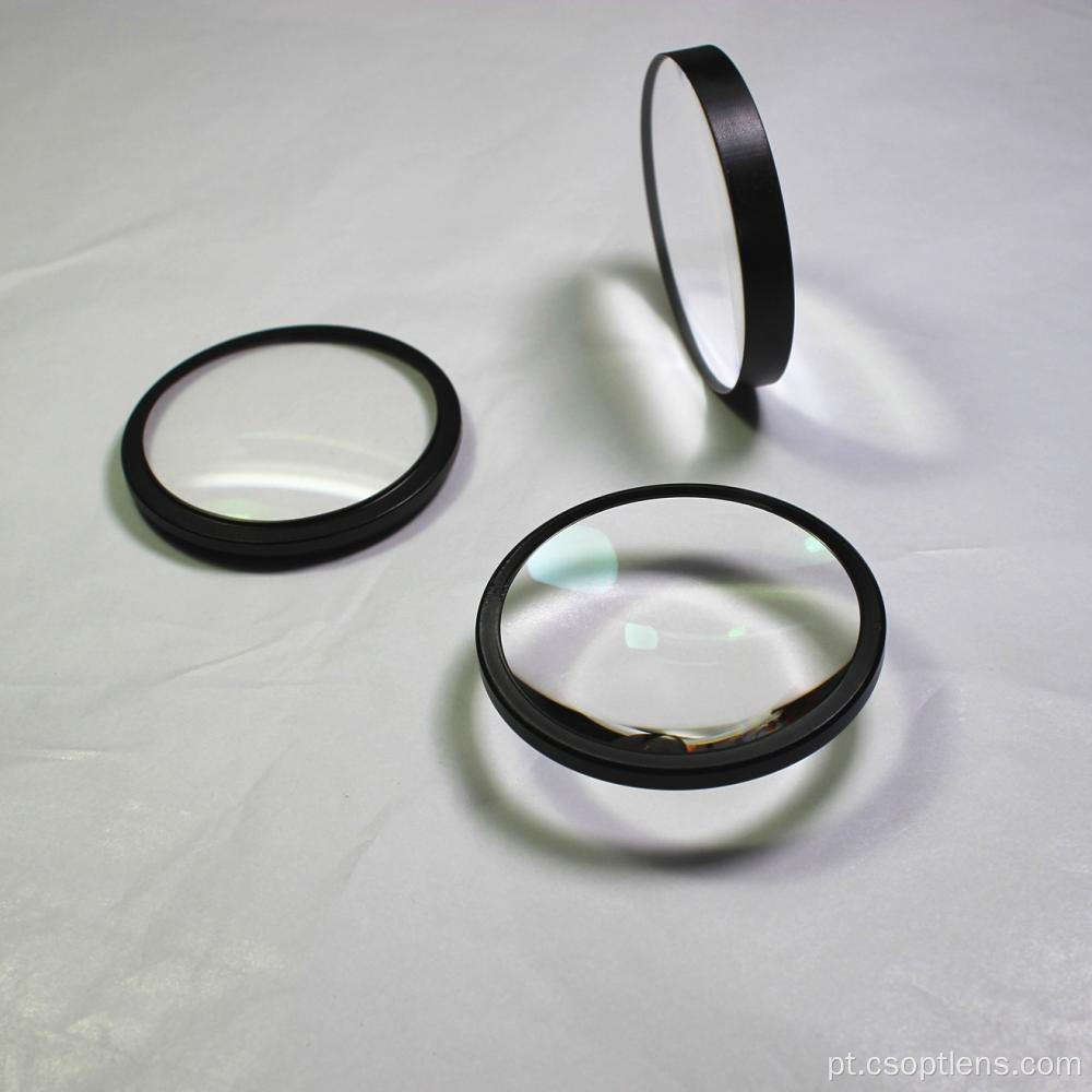 Série de lentes de vidro ópticas montadas