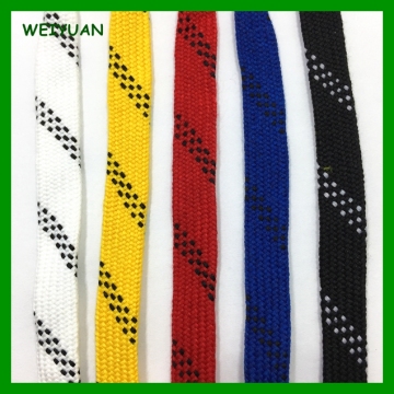 Wholesale custom colored waxed hockey shoes field laces