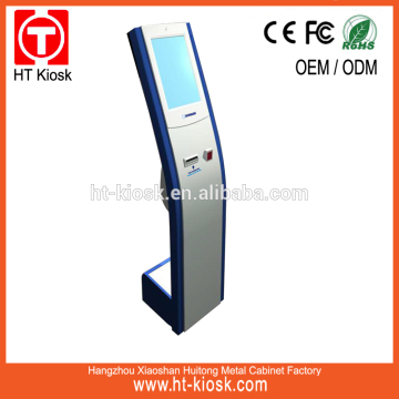 Touchscreen queue kiosk,ticket kiosk,freestanding touchscreen kiosk