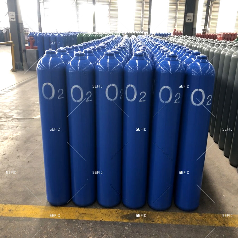 ISO9809/DOT/TPED Oxygen/Acetelyne/Carbon Dioxide/Helium/Nitrogen 6m3 40L/50L Steel Argon Empty Gas Cylinder Price