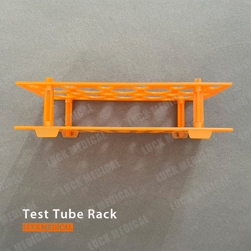 Test tüpü rafı laboratuvarda kullanır