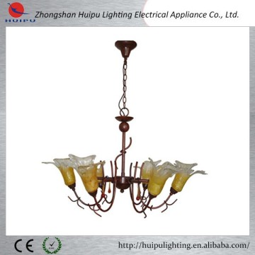 Classical glass shade painting pendant lamp