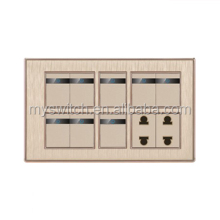 Pakistan Sockets Switch 8 Gang Electrical Switch Sockets 8+2 Socket