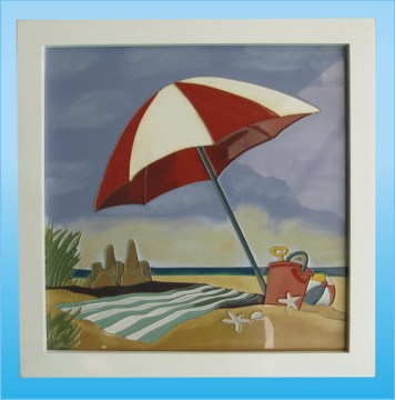 Beach Decor Glass Frame, Nautical Shadow Box