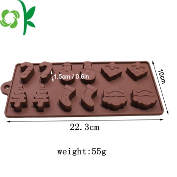 Hot Sale Silicone Christmas Silicone Candy Chocolate Mold