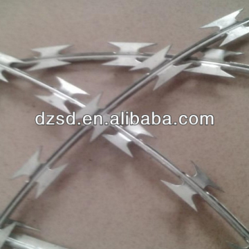 razor barbed wire netting fence