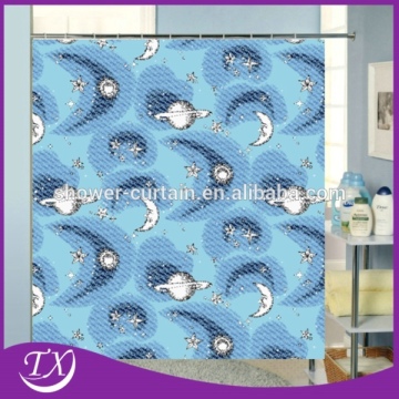 100% Polyester Fabric Milky Way Shower Curtain