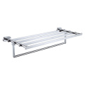 Wall Mount Chrome Finished Bathroom Towel Shelf