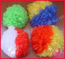 Football Fan Afro Wave Wigs Synthetic Hair