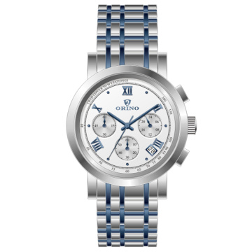 Stainless steel Sport Chronograph man's quartz watch