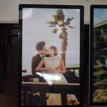 A1 A2 Wall mounted advertising lighting photo frame plastic photo frame