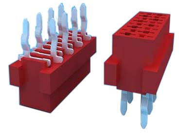 MFCS01 -XXAXX 1.27mm Micro Match Socket 180° DIP