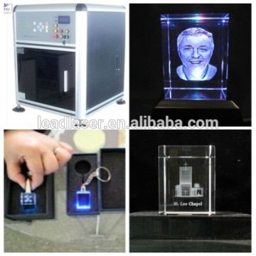 Fasten 3D crystal laser inside engraving machine