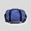 Bolsa de gimnasia de lienzo azul