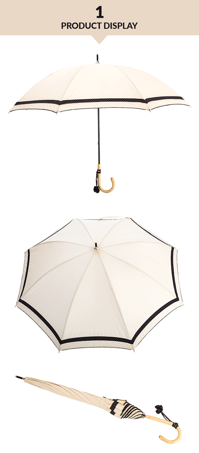 Parapluie Droit Femme Ladies Straight Umbrella