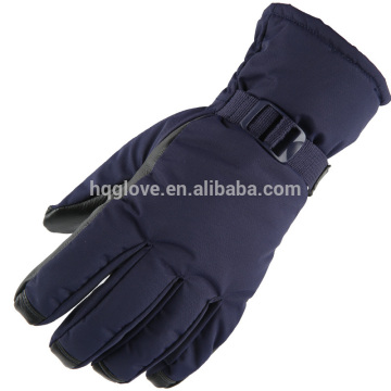 Black winter heated ski glove