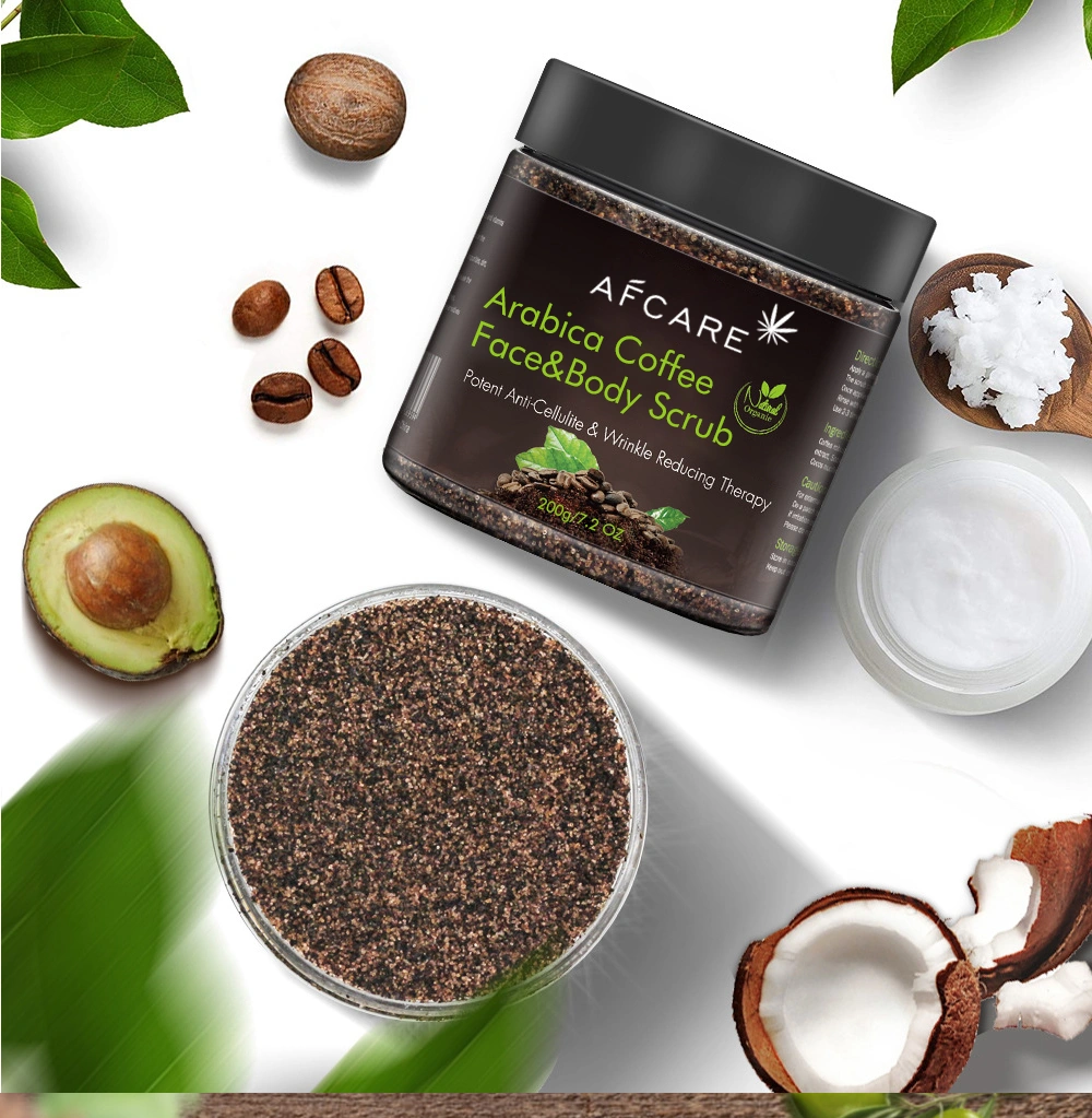 OEM Herbal Exfoliate Natural Coffee Body Scrub Whitening Coffee Body Scrub