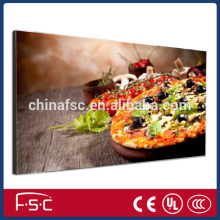 Led double sided picture frame light box with aluminum fabrice frameless