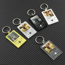Personalized Acrylic Keyring Blanks for Photos and Music Gifts