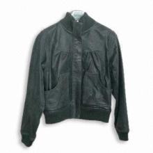 Women's Pig Split Crystal Waxy Jacket, Various Colors are Available